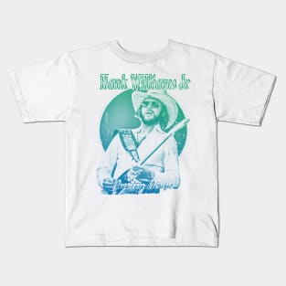 Hank Williams Jr 33//green solid style, Kids T-Shirt